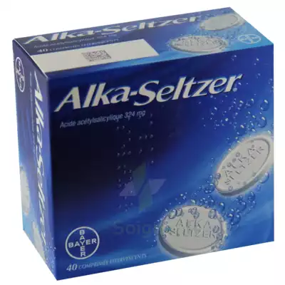 Alka Seltzer 324 Mg, Comprimé Effervescent B/40 à Die