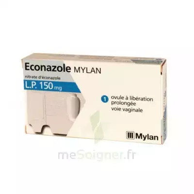 Econazole Mylan L.p. 150 Mg, Ovule à Libération Prolongée à Die