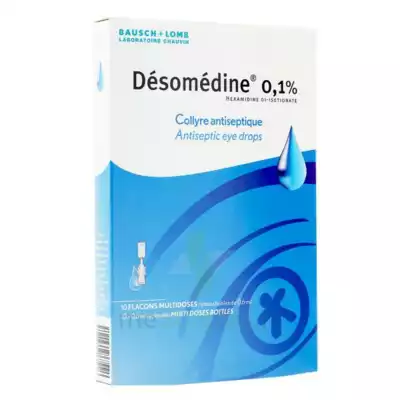 Desomedine 0,1 % Collyre Sol 10fl/0,6ml à Die