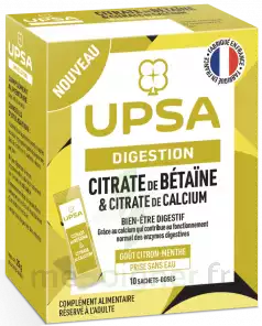 Upsa Citrate De Bétaïne & Citrate De Calcium Poudre 10 Sachets à Die