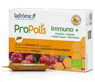 Ladrôme Propolis Solution Buvable Immuno+ 20 Ampoules/10ml à Die